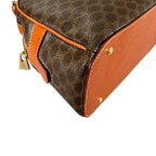 Celine Macadam Handbag Leather Brown Mini — view 7