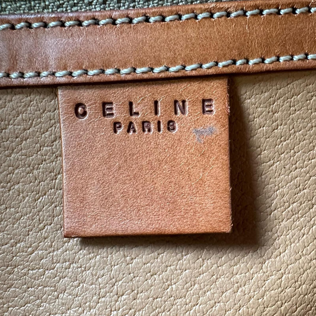 Celine Macadam Handbag Leather Brown Mini — view 8