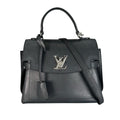 Louis Vuitton Lockme Eva BB Handbag Leather Navy 2-Way