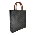 Celine Small Vertical Cabas Tote Bag Leather Brown 2-Way — view 3