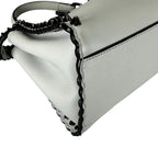 Fendi Peekaboo Handbag Leather Blue — view 7