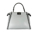 Fendi Peekaboo Handbag Leather Blue