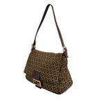 Fendi Mamma Baguette Zucchino Shoulder Bag Canvas Brown I'm Just — view 2