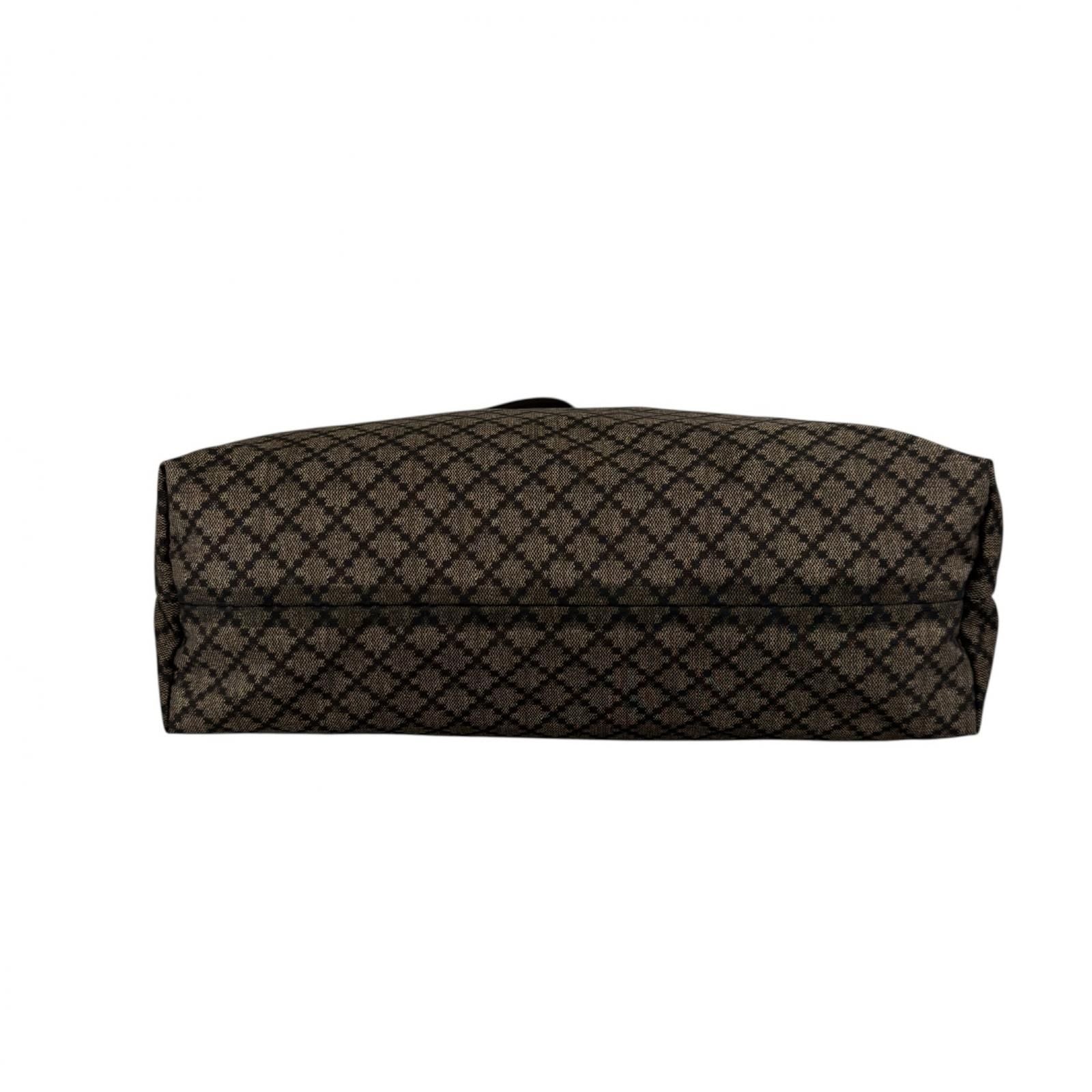 Gucci Diamante Sherry Line Shoulder Bag Nylon Brown — view 4