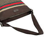 Gucci Diamante Sherry Line Shoulder Bag Nylon Brown — view 5
