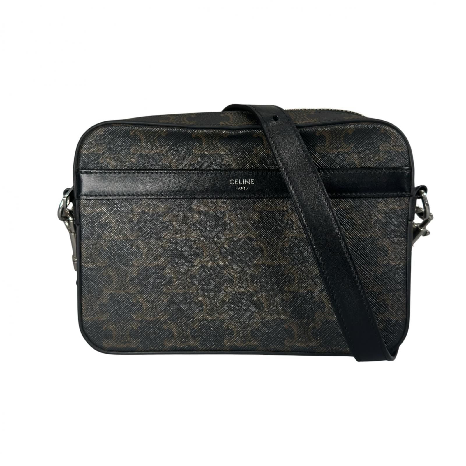 Celine Small Messenger Shoulder Bag Black