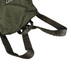 Prada Triangle Logo Backpack Nylon Khaki — view 5