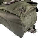 Prada Triangle Logo Backpack Nylon Khaki — view 6