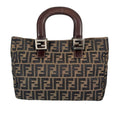 Fendi Handbag Canvas Brown