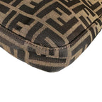 Fendi Zucca Pattern Shoulder Bag Canvas Brown — view 6