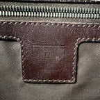 Fendi Zucca Pattern Shoulder Bag Canvas Brown — view 8