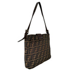 Fendi Zucca Pattern Shoulder Bag Canvas Brown — view 3