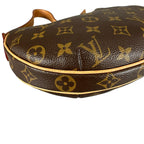 Louis Vuitton Croissant PM Handbag Monogram Canvas Brown — view 6