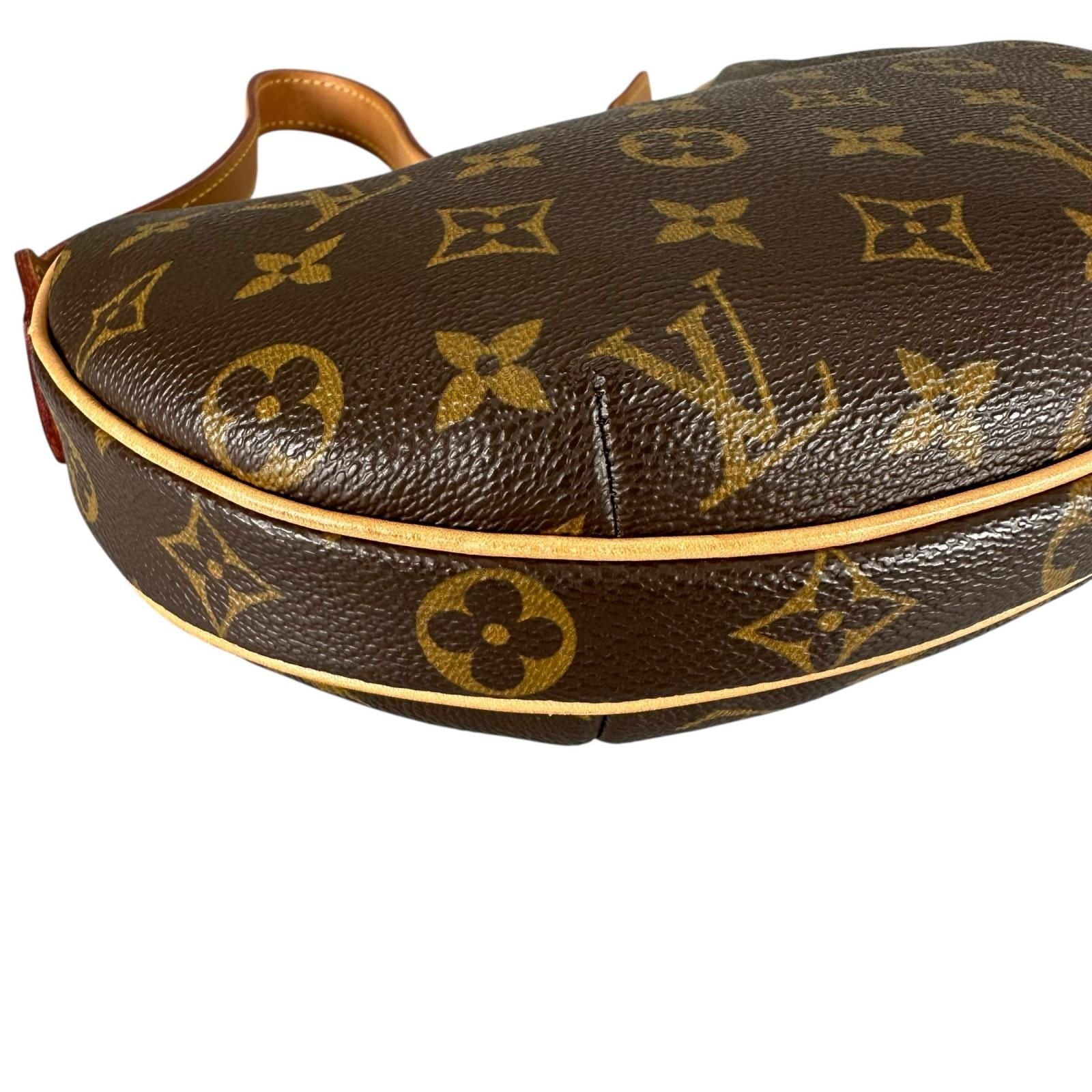 Louis Vuitton Croissant PM Handbag Monogram Canvas Brown — view 6