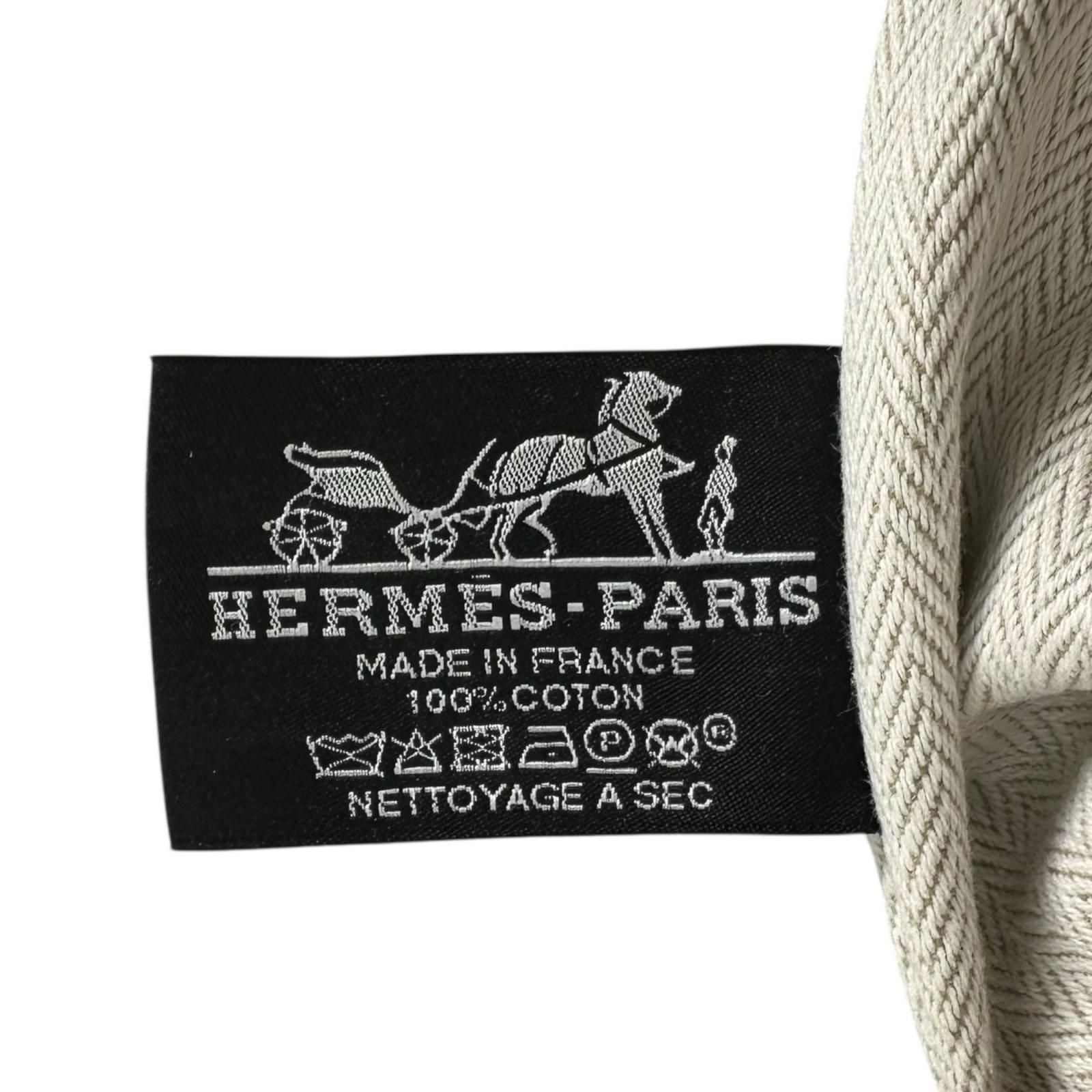 Hermes Brid-a-brac PM Pouch Canvas Beige Handbag — view 6