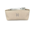 Hermes Brid-a-brac PM Pouch Canvas Beige Handbag