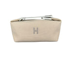 Hermes Brid-a-brac PM Pouch Canvas Beige Handbag
