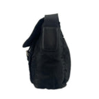 Prada Triangle Logo Shoulder Bag Nylon Black — view 2