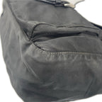 Prada Triangle Logo Shoulder Bag Nylon Black — view 6
