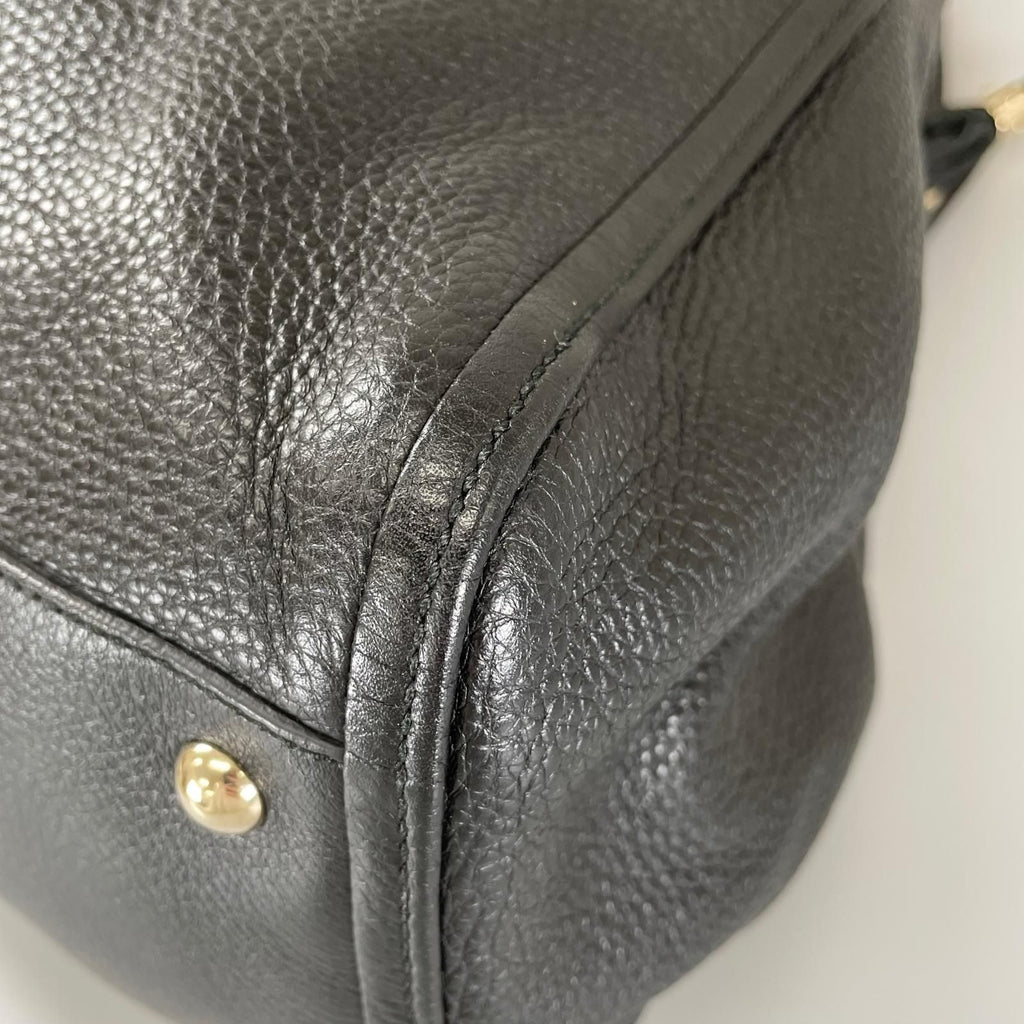 Gucci Soho Tassel Tote Bag Leather Black — view 6