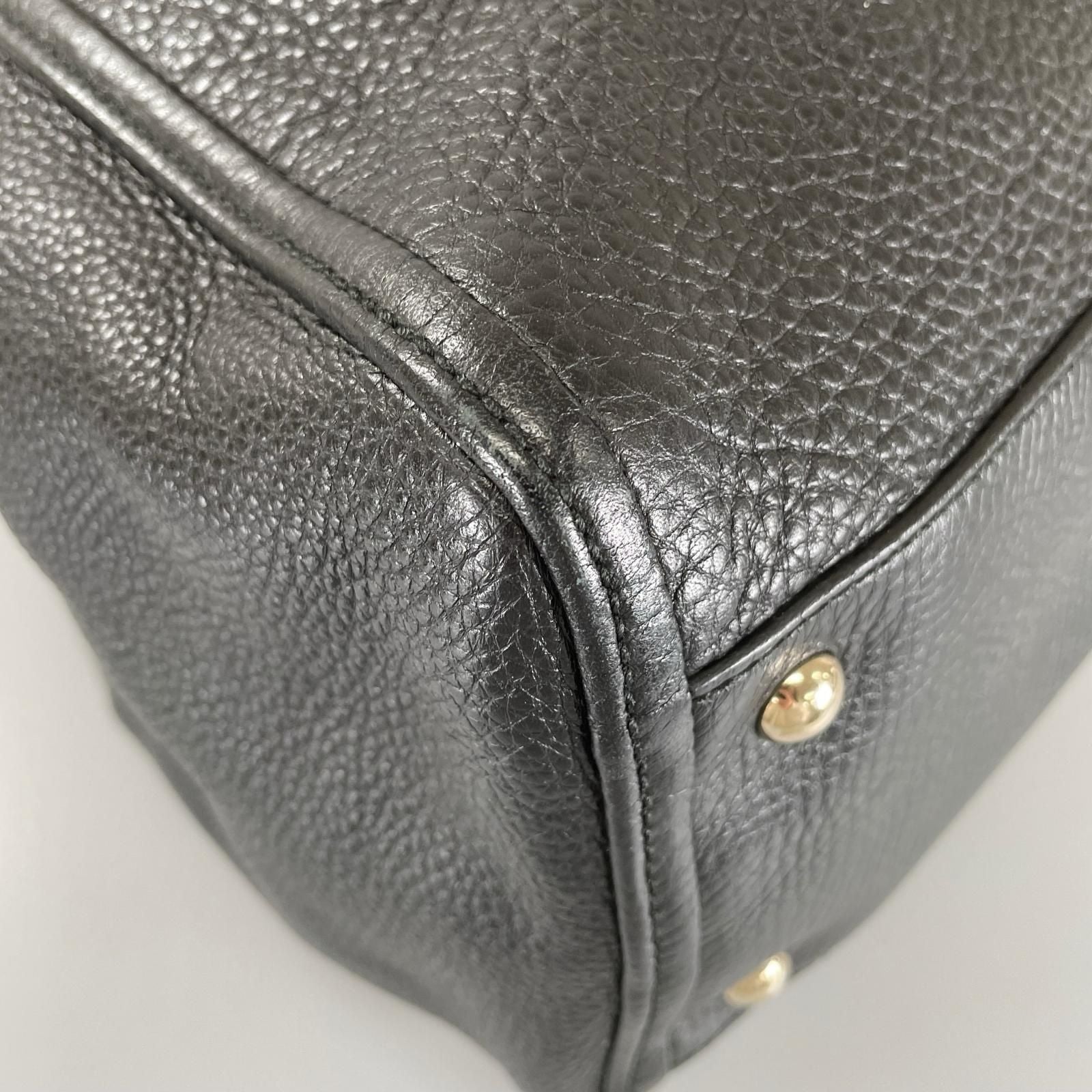 Gucci Soho Tassel Tote Bag Leather Black — view 5