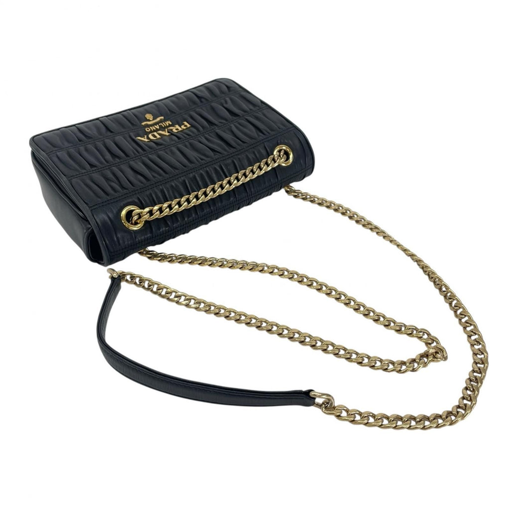 Prada Shoulder Bag Leather Black — view 5
