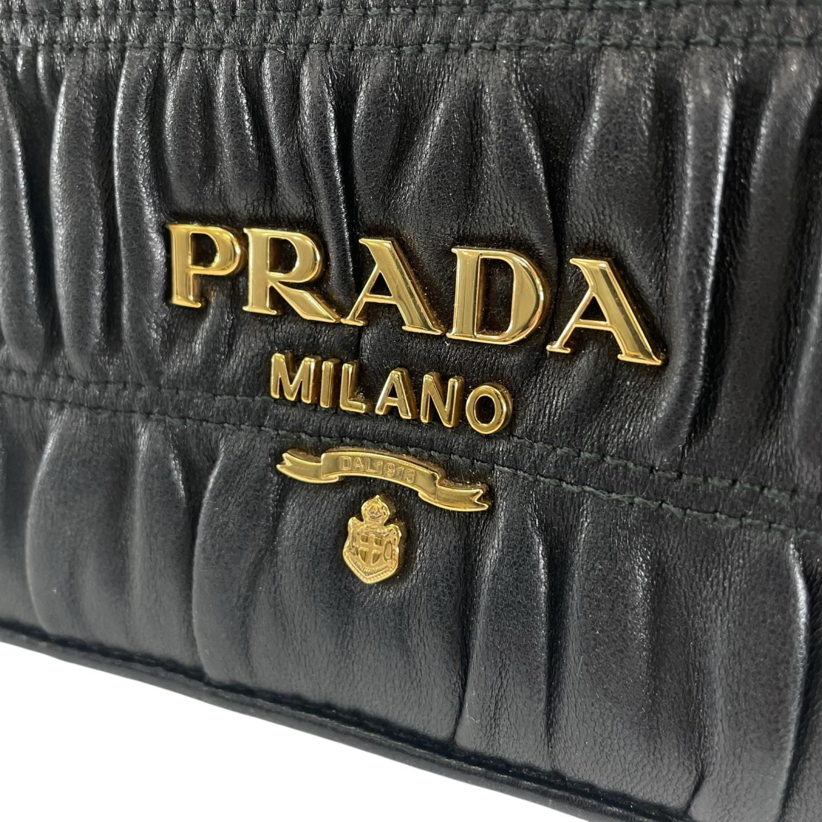 Prada Shoulder Bag Leather Black — view 6