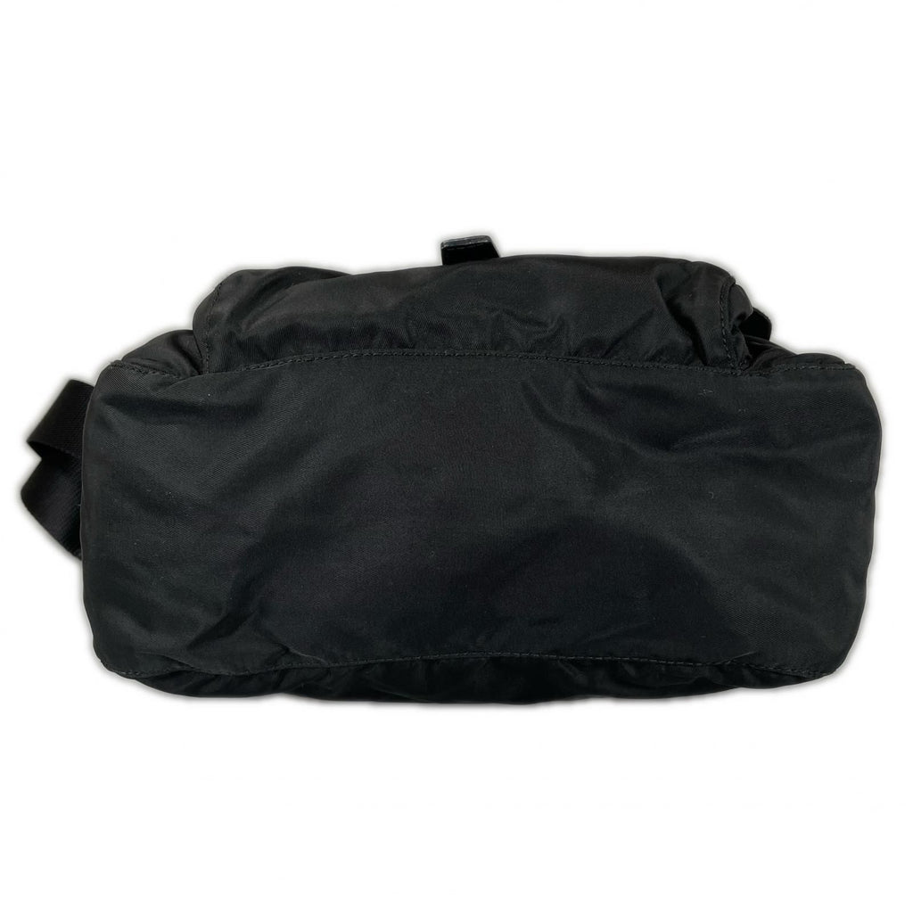 Prada Triangle Logo Shoulder Bag Nylon Black — view 3