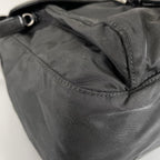 Prada Triangle Logo Shoulder Bag Nylon Black — view 5