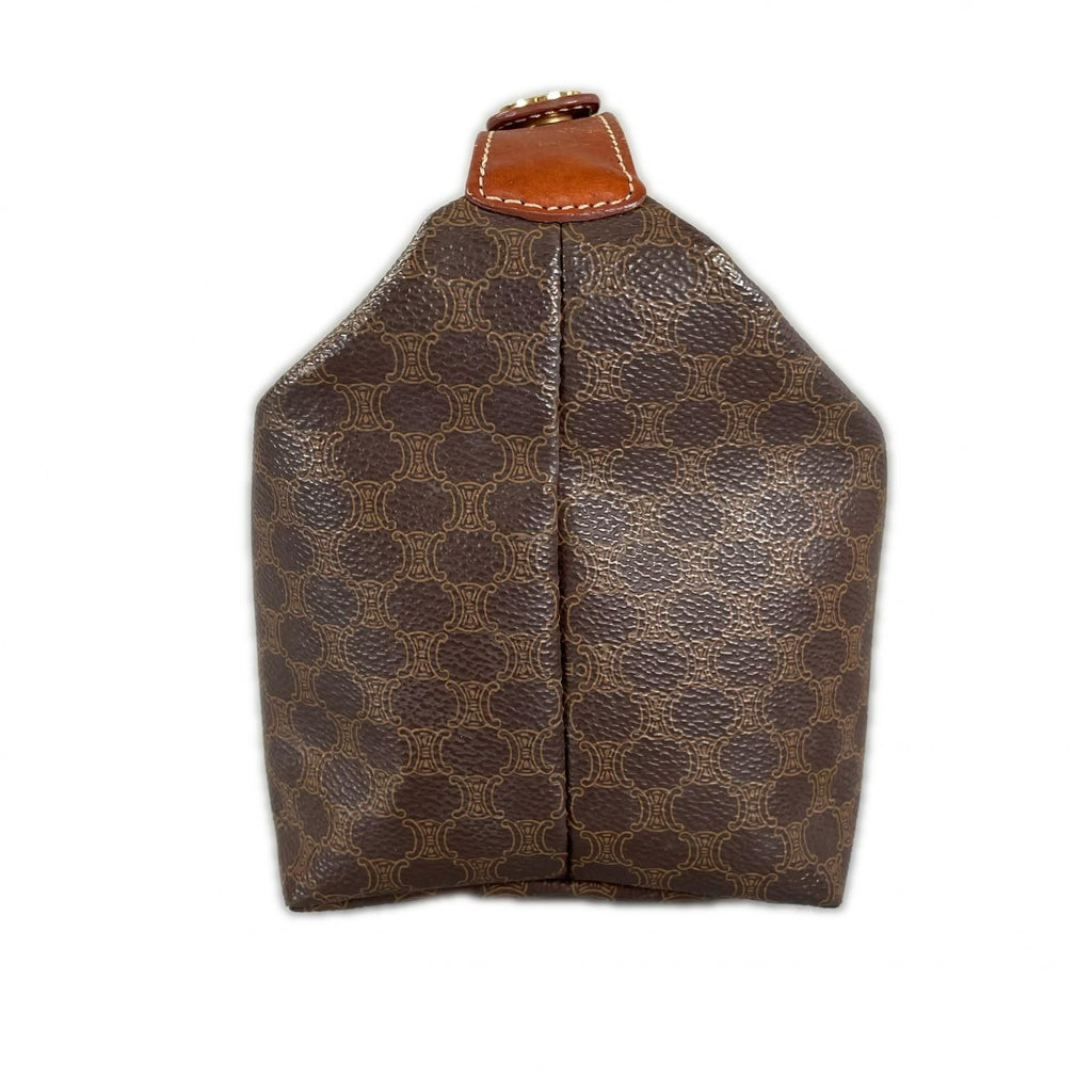 Celine Macadam Handbag Leather Brown — view 2