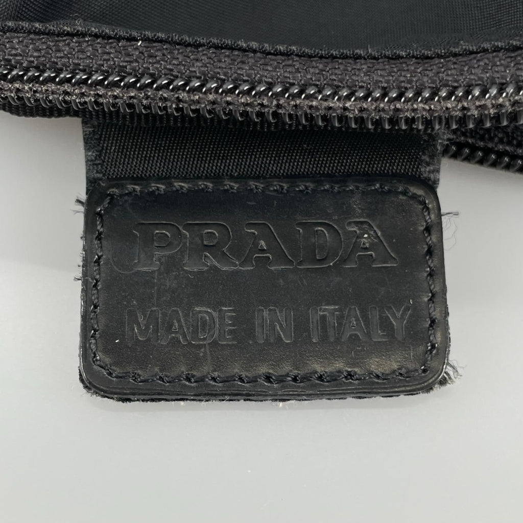 Prada Triangle Logo Pouch Nylon Black — view 6