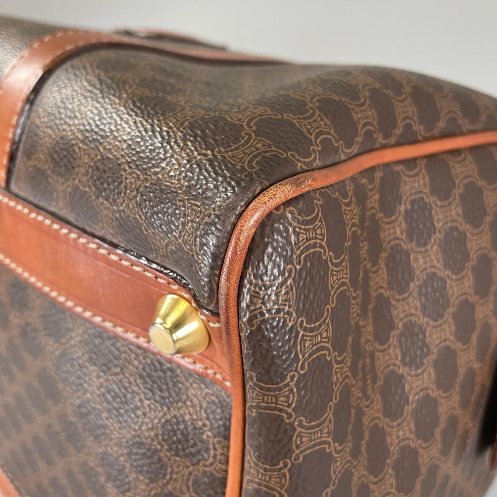 Celine Macadam Boston Bag Brown — view 6