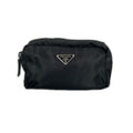 Prada Triangle Logo Pouch Nylon Black