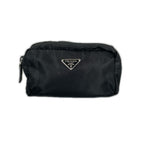 Prada Triangle Logo Pouch Nylon Black