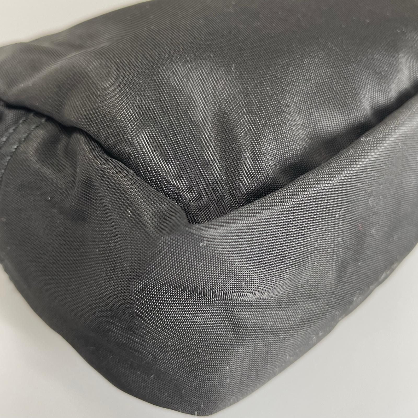 Prada Triangle Logo Pouch Nylon Black — view 5
