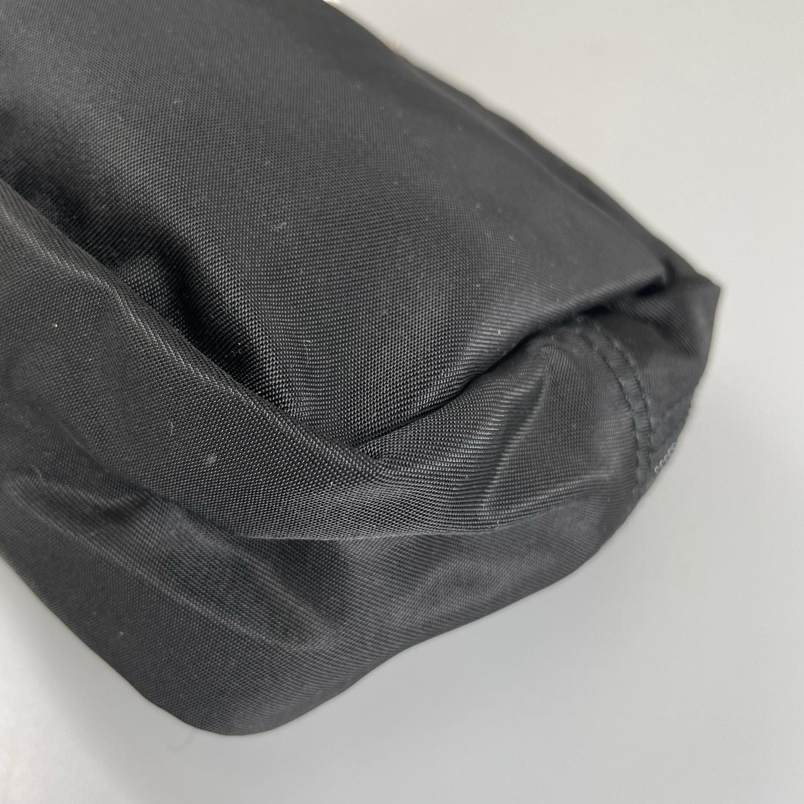 Prada Triangle Logo Pouch Nylon Black — view 6