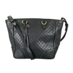 Gucci Bree Micro Guccissima Shoulder Bag Guccissima Leather Black 2-Way