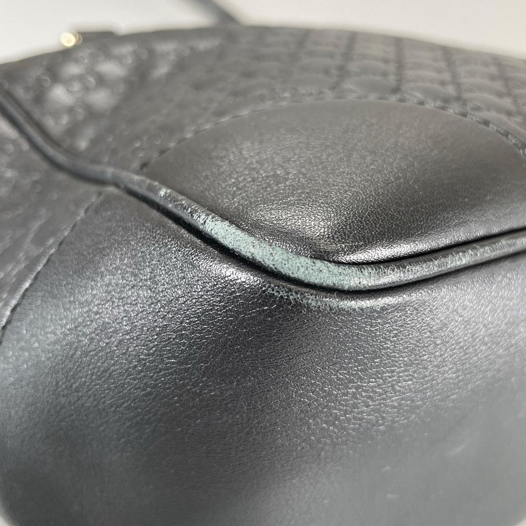 Gucci Bree Micro Guccissima Shoulder Bag Guccissima Leather Black 2-Way — view 7