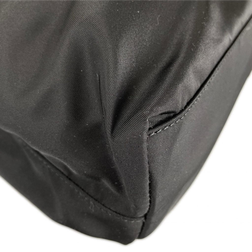 Prada Triangle Logo Tote Bag Nylon Black — view 7