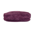 Prada Triangle Logo Shoulder Bag Suede Purple — view 4