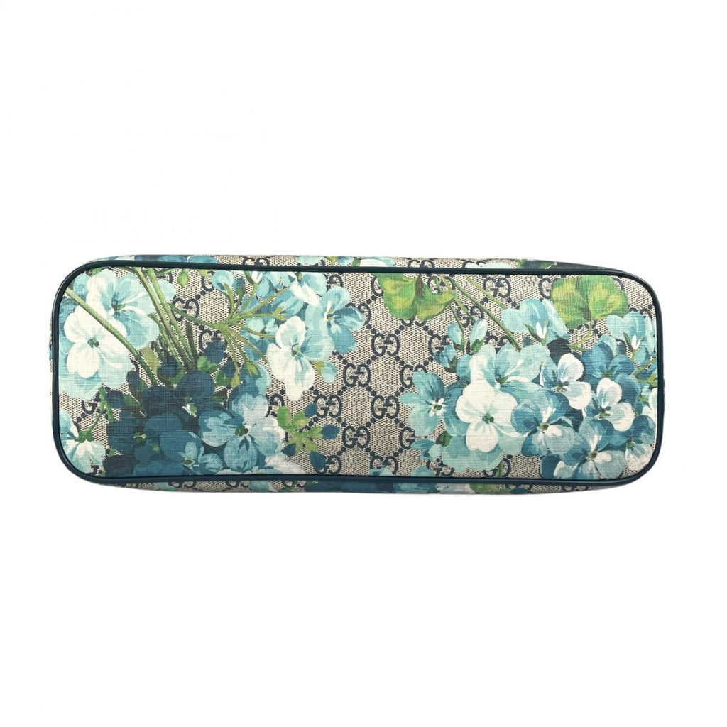 Gucci GG Blooms Floral Botanical Handbag Canvas Beige — view 4