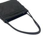 Prada Triangle Logo Handbag Nylon Black — view 5