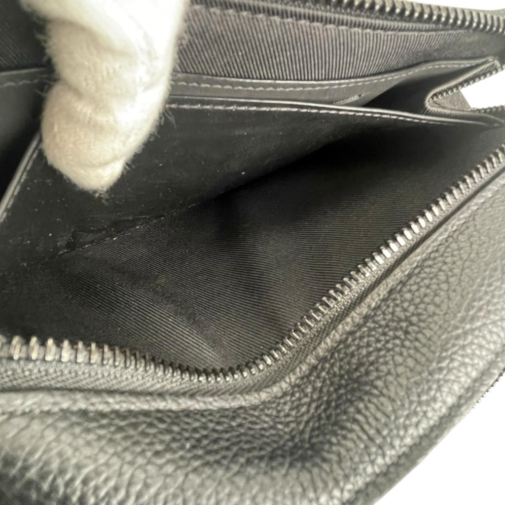 Louis Vuitton Alpha Wearable Wallet Shoulder Bag Leather Black Aerogram — view 8