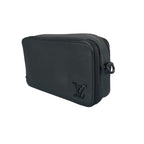Louis Vuitton Alpha Wearable Wallet Shoulder Bag Leather Black Aerogram — view 2