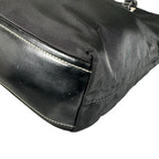 Prada Triangle Logo Tote Bag Nylon Black — view 6
