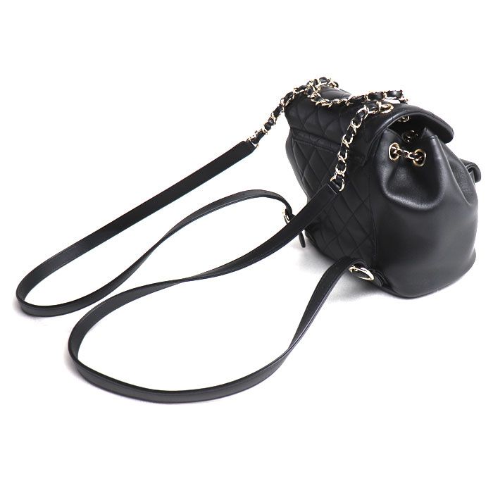 Chanel Quilted Backpack Black — view 2