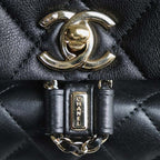 Chanel Quilted Backpack Black — view 6