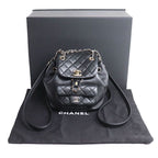 Chanel Quilted Backpack Black — view 7
