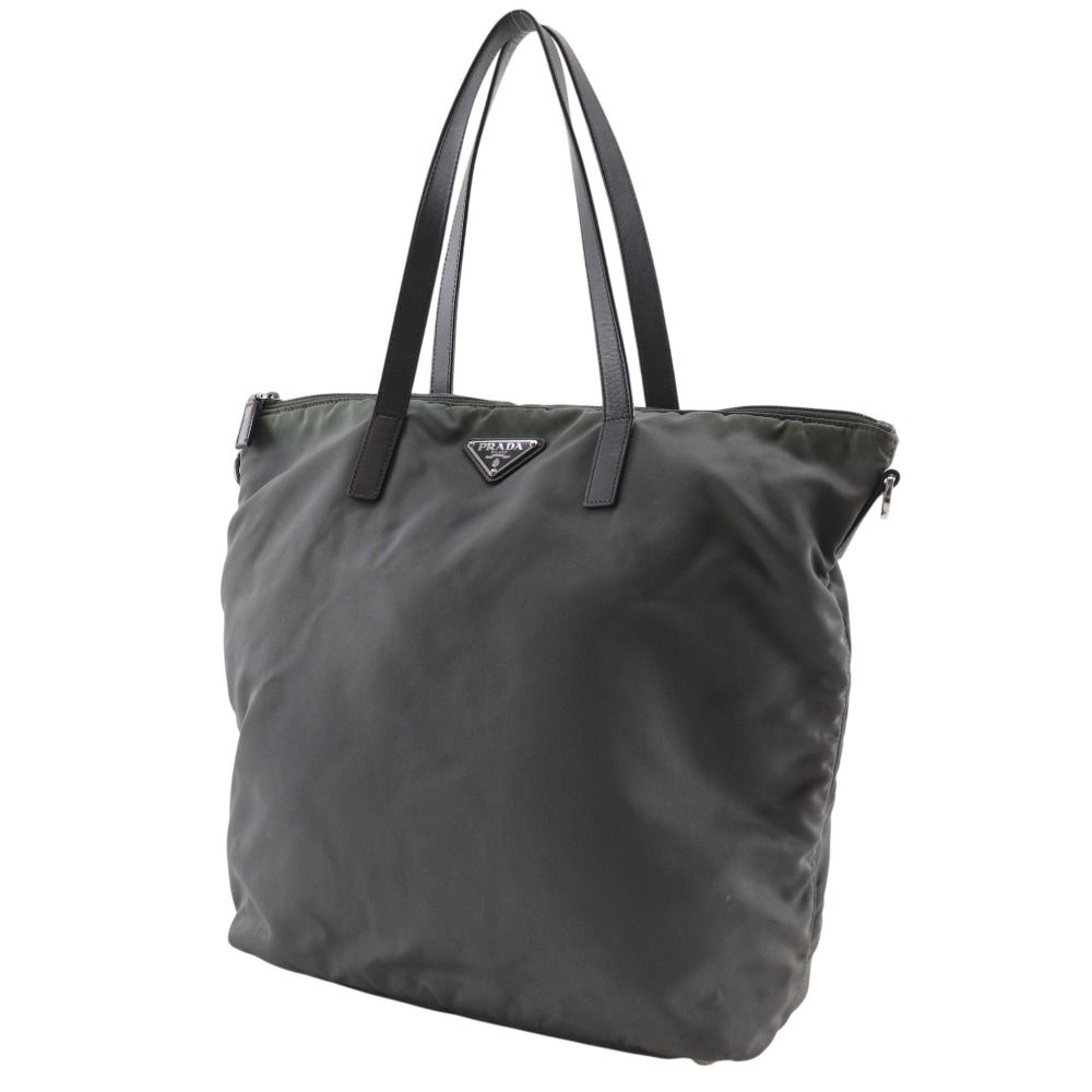 Prada Nylon Khaki Tote — view 2