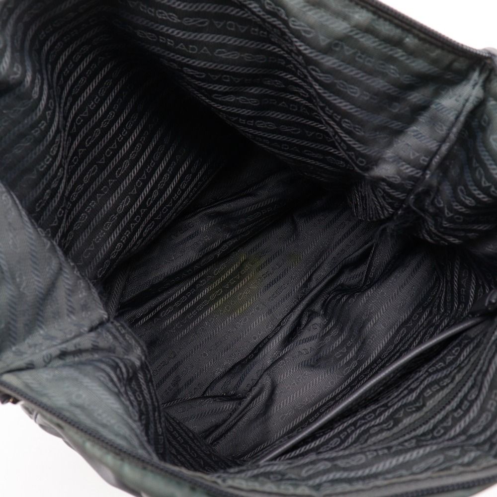 Prada Nylon Khaki Tote — view 6